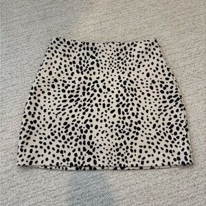 Altar’d State Suede Dalmatian Print Mini Skirt XS